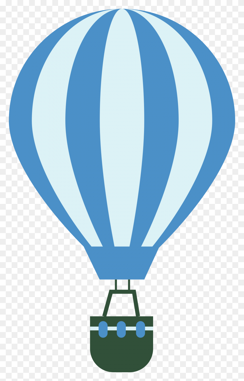 Воздушный шар с корзиной вектор