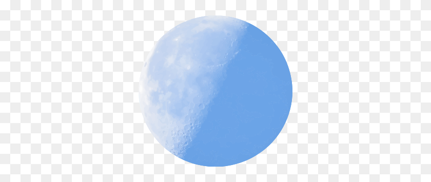 300x295 Clipart - Blue Moon PNG