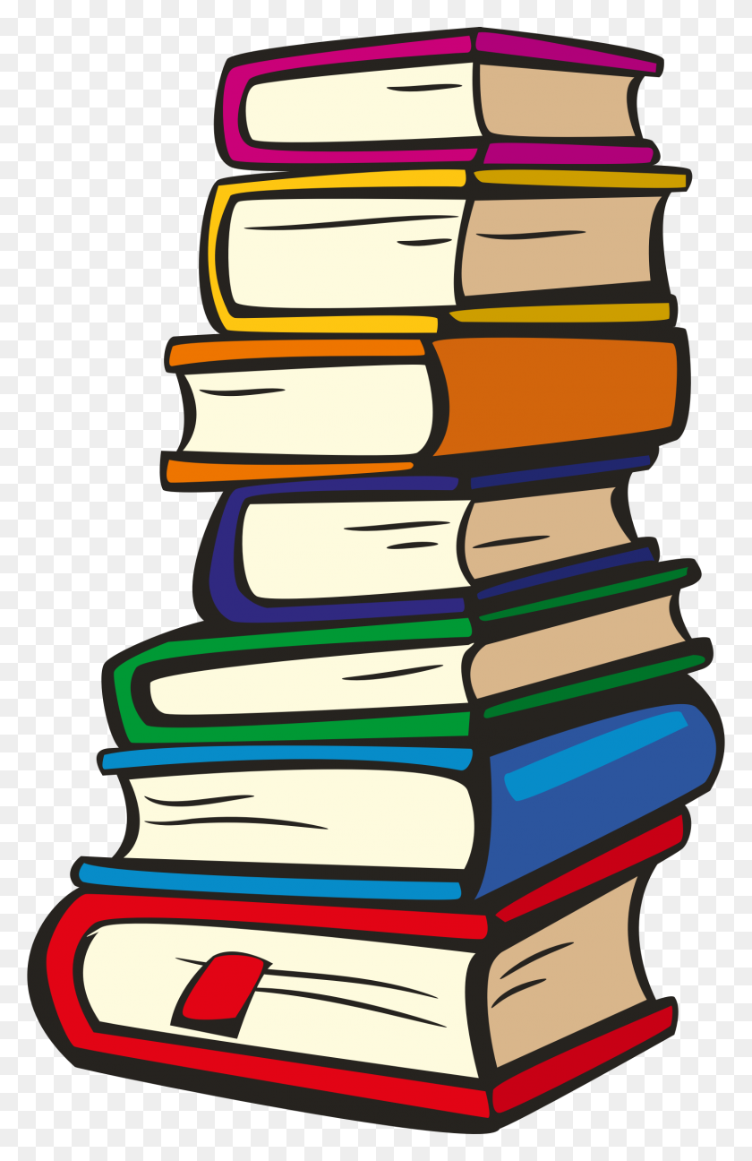1514x2400 Clipart - Book Stack Clipart