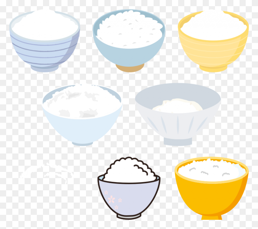800x704 Clipart - Bowl Of Rice Clipart