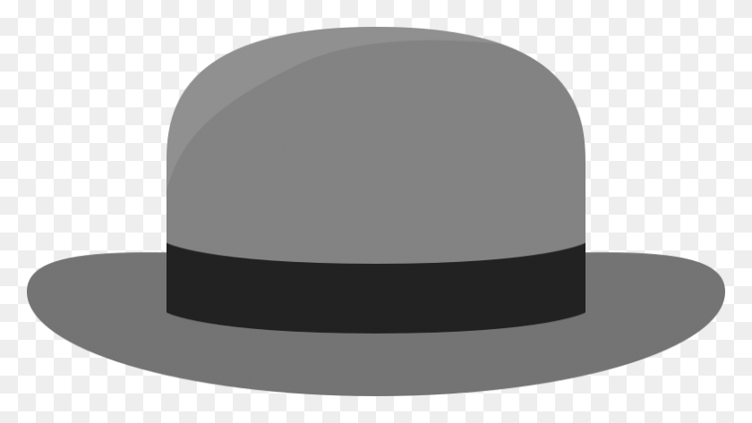 800x424 Clipart - Bowler Hat PNG
