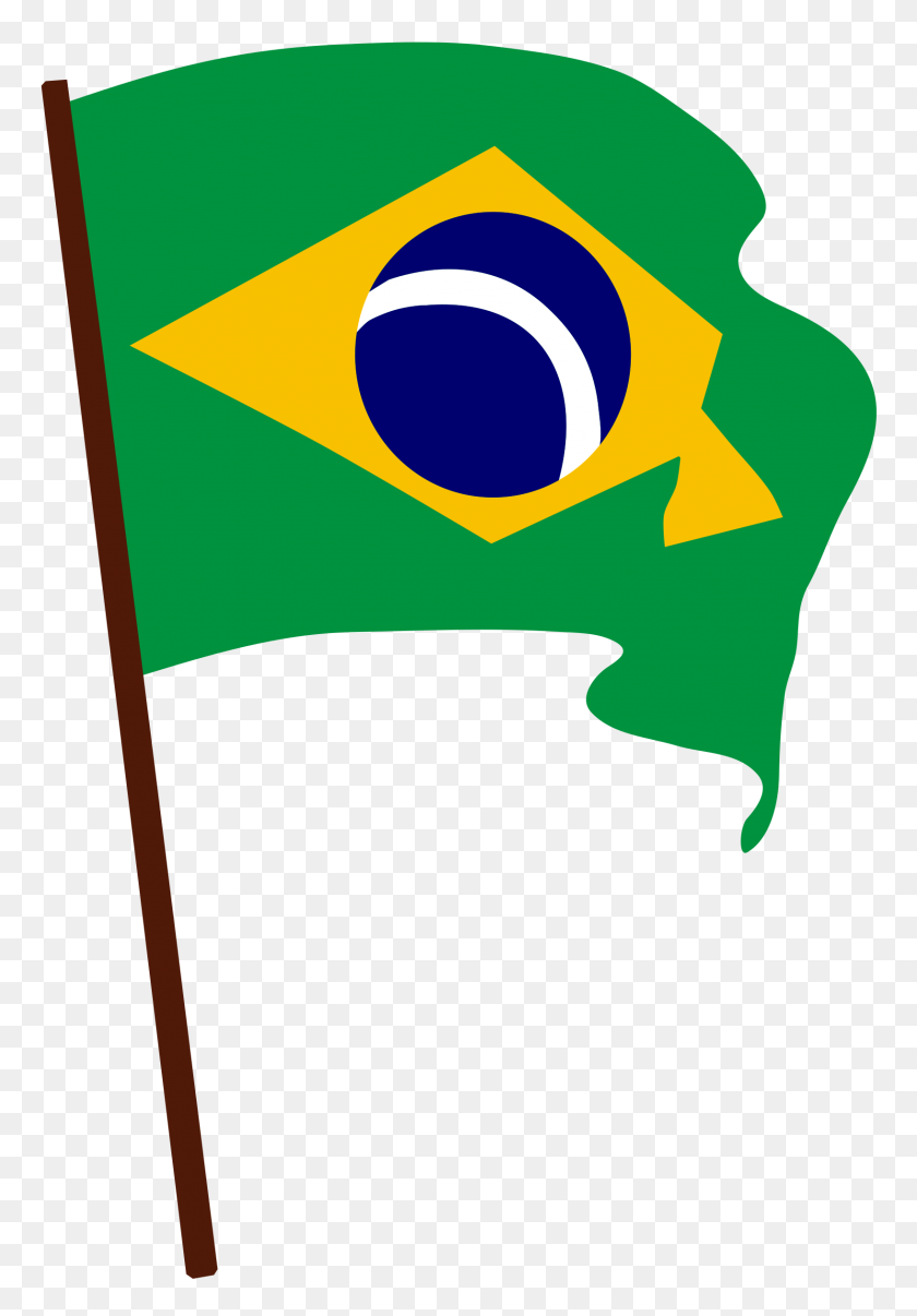 1633x2400 Clipart - Brazil Flag Clipart