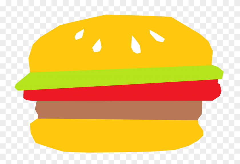 2400x1582 Clipart - Burger Bun Clipart