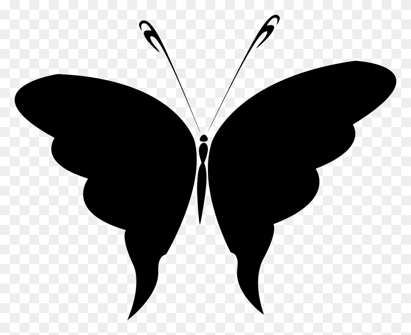 2320x1860 Clipart - Butterfly Silhouette Clip Art