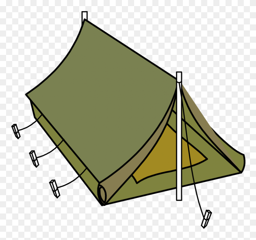 800x746 Clipart - Camping Tent Clipart
