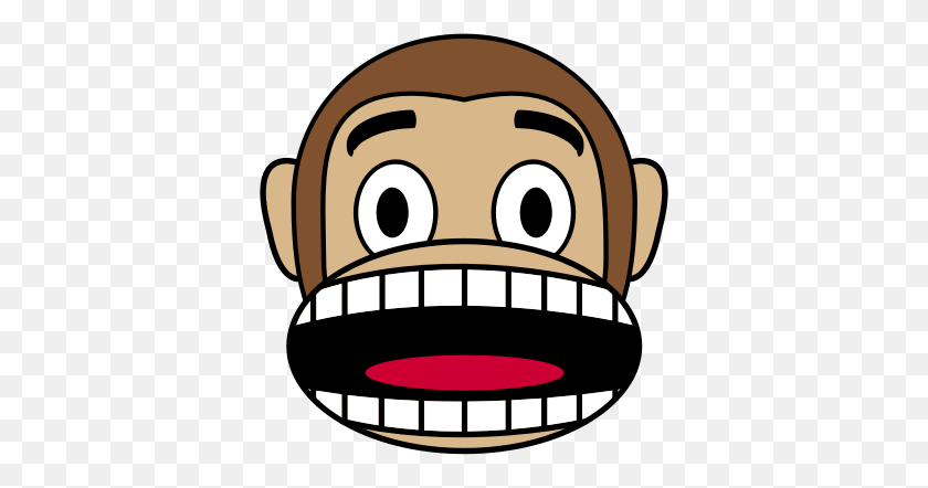370x382 Clipart - Monkey Emoji PNG