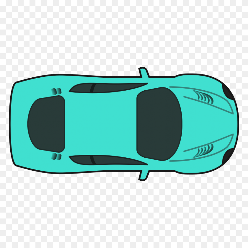 800x800 Clipart - Car Top View PNG