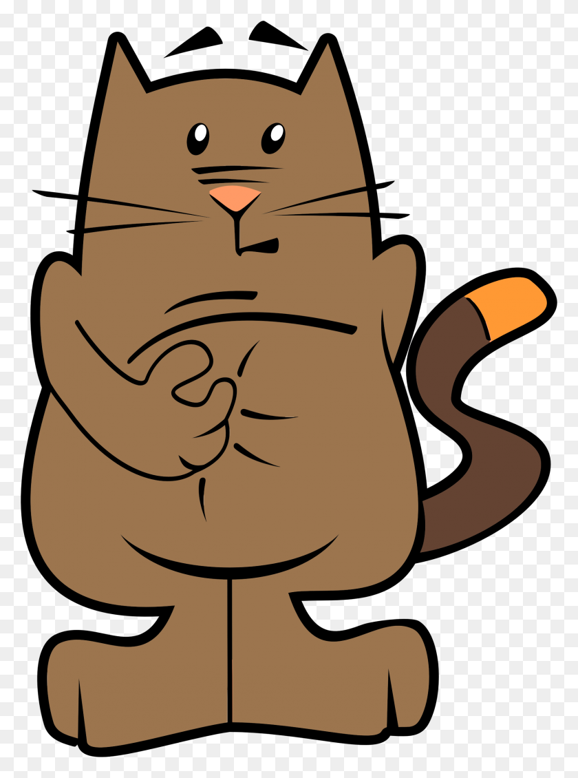 1706x2341 Clipart - Cartoon Cat Clip Art