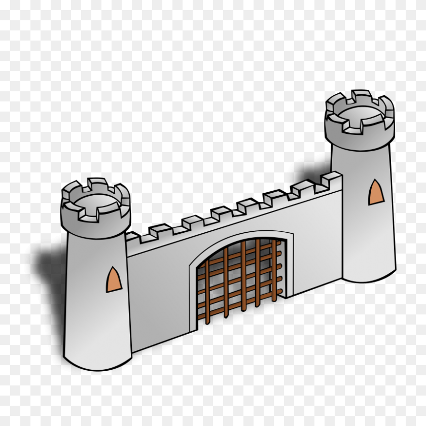 800x800 Clipart - Castle Wall PNG