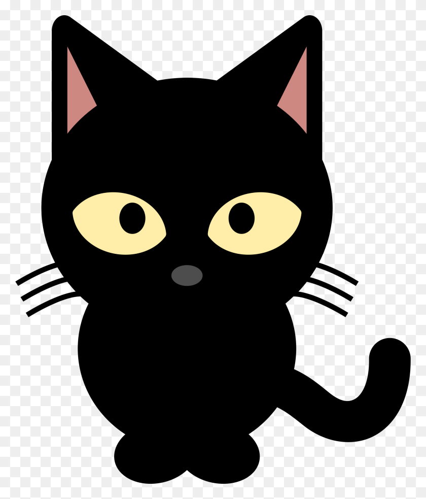 2028x2400 Clipart - Cat Clipart Black And White