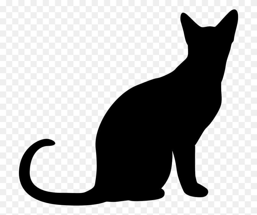 718x645 Clipart - Gato Png