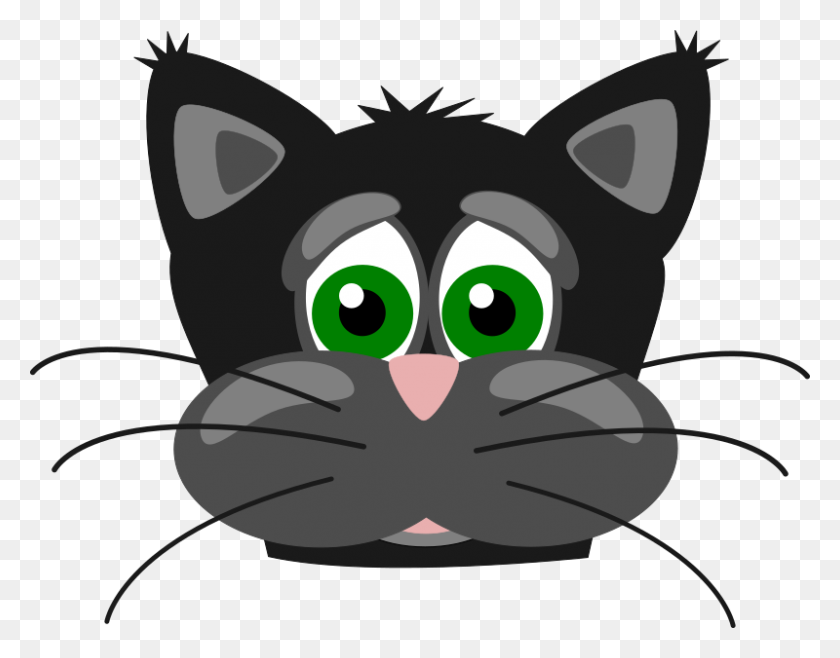 800x614 Clipart - Cat Whiskers Clipart