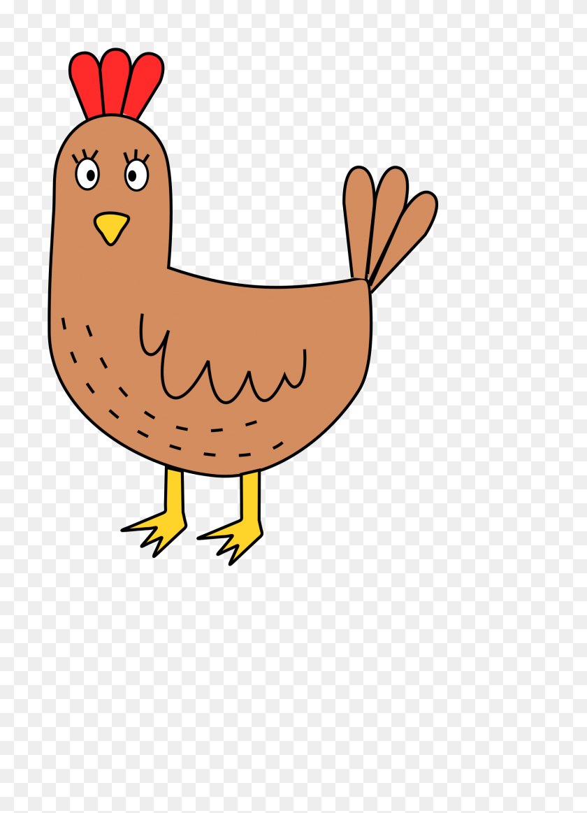 1697x2400 Clipart - Chicken Cartoon PNG