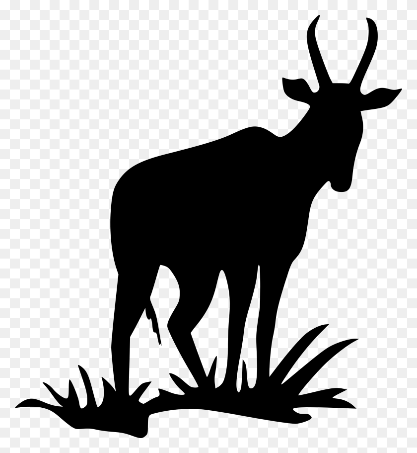2199x2400 Clipart - Moose Silhouette PNG