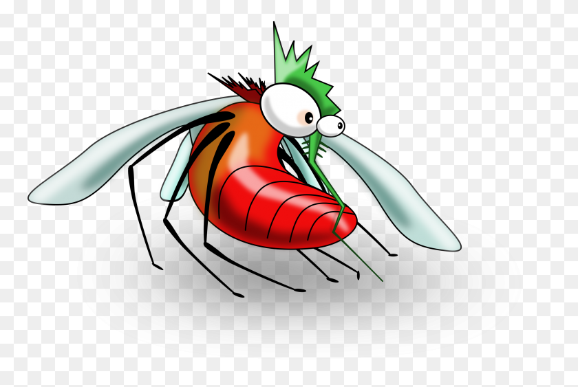 2400x1549 Clipart - Mosquito Clip Art