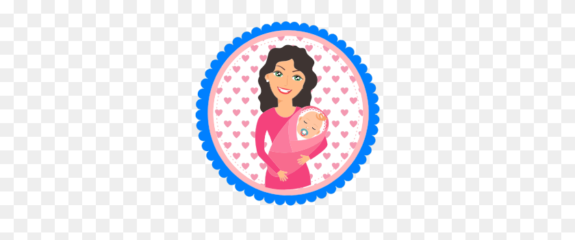 272x291 Clipart - Mother Holding Baby Clipart