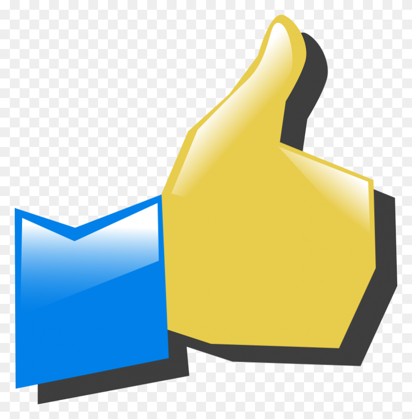 784x800 Clipart - Clipart Smiley Face Thumbs Up