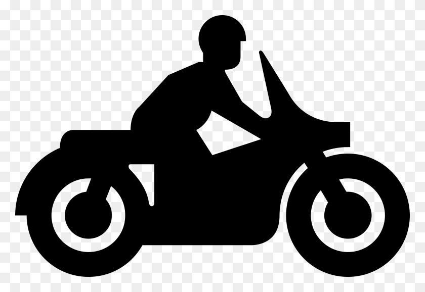 2400x1594 Clipart - Motorbike Clipart