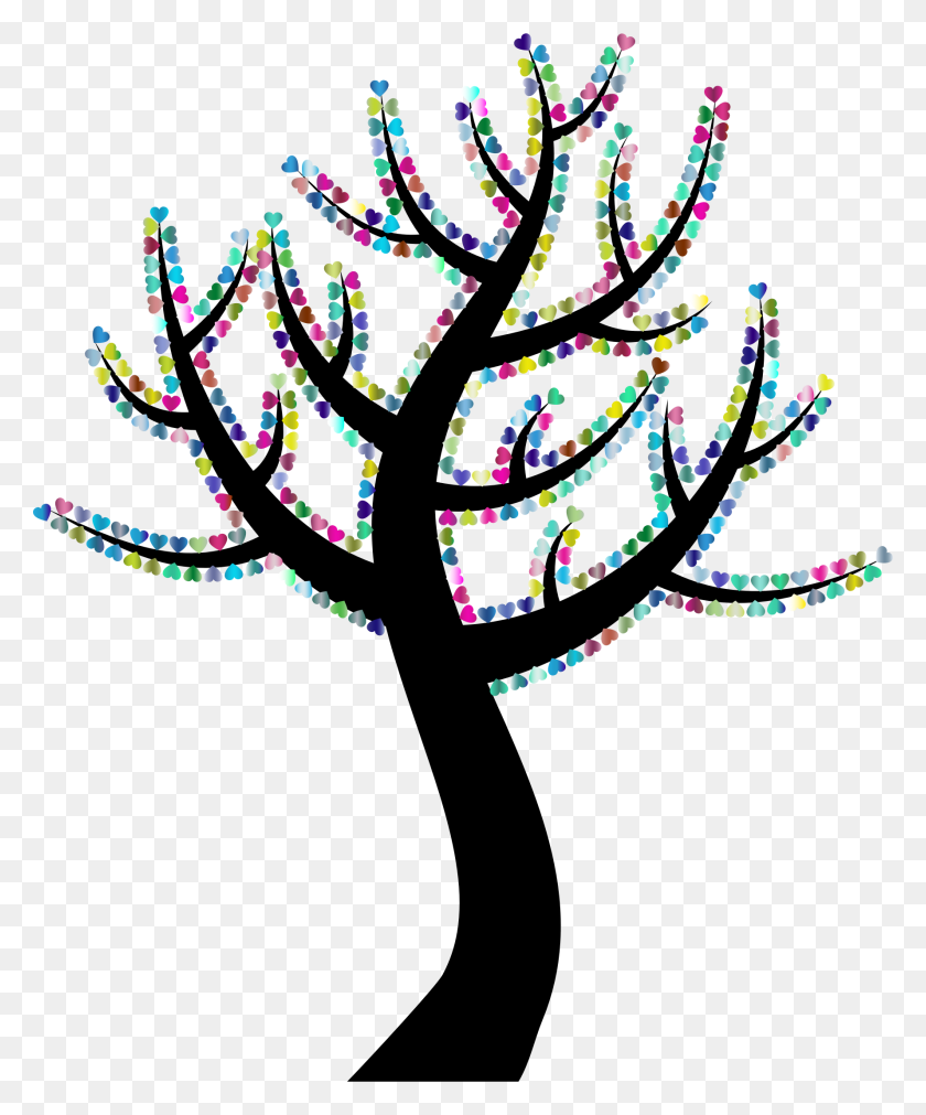 1778x2170 Clipart - Colorful Tree Clipart