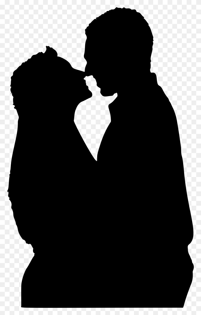 1450x2338 Clipart - Couple Silhouette PNG