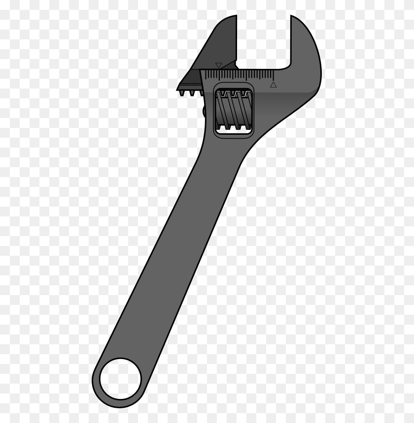 467x800 Clipart - Crescent Wrench Clipart