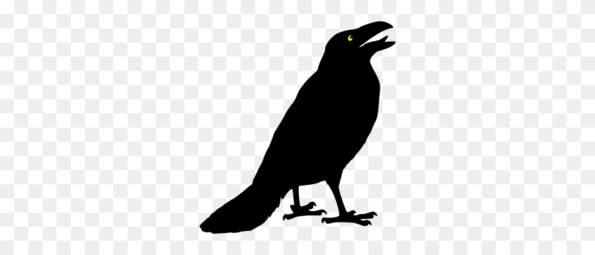 278x300 Clipart - Crow PNG