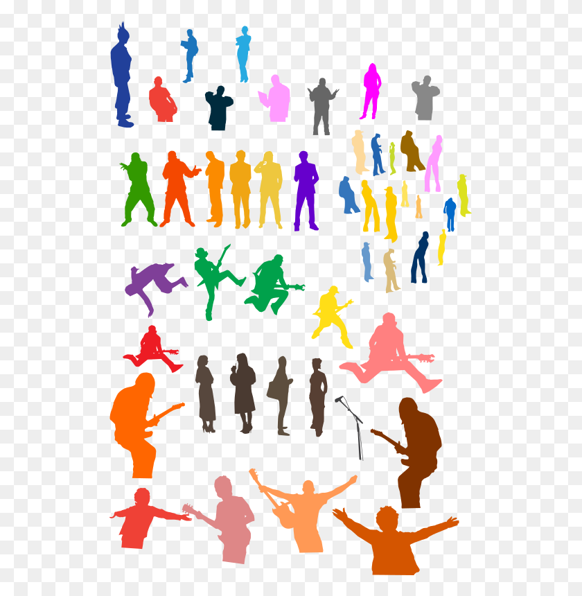 523x800 Clipart - Crowd Of People Clipart