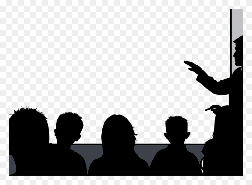 800x572 Clipart - Crowd Silhouette PNG