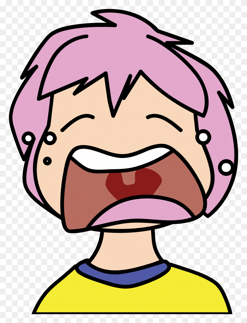 1705x2267 Clipart - Crying Face Clipart