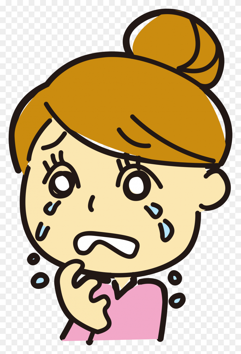 1598x2399 Clipart - Crying Face PNG