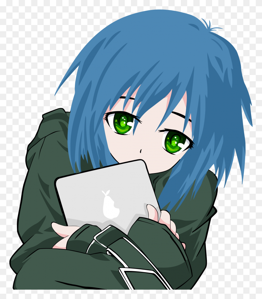 2027x2332 Clipart - Cute Anime Girl PNG