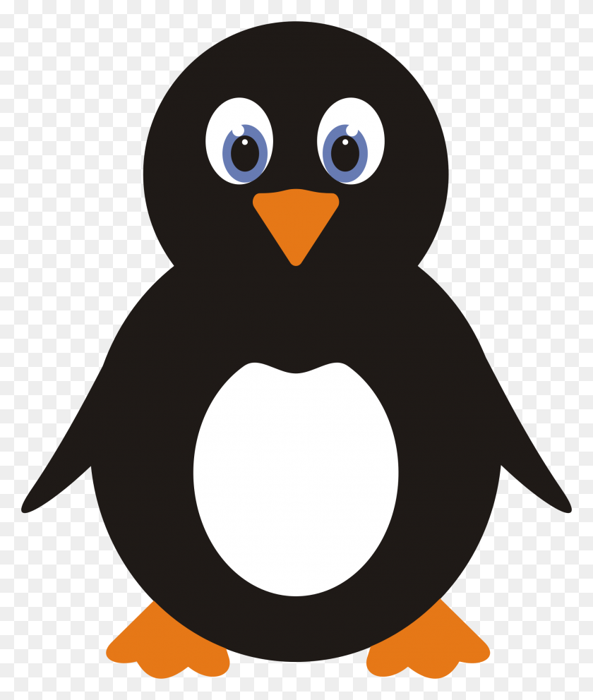 1888x2256 Clipart - Cute Penguin Clipart