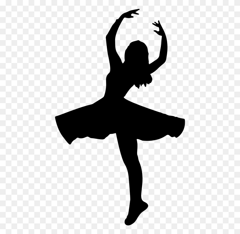 456x757 Clipart - Dancer Silhouette PNG