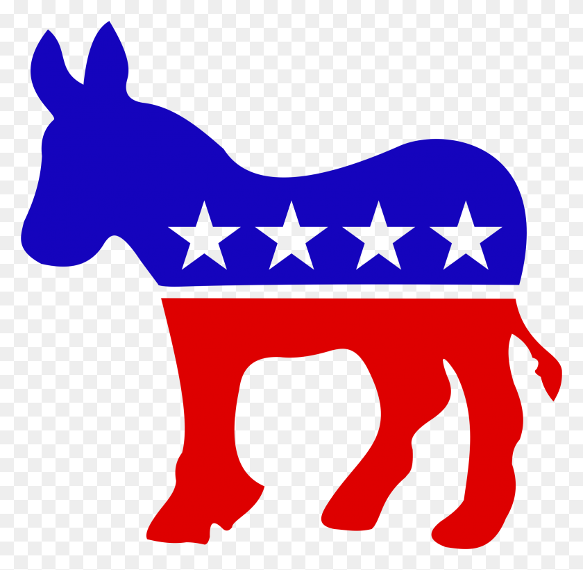 2338x2284 Clipart - Democrat Donkey Clipart