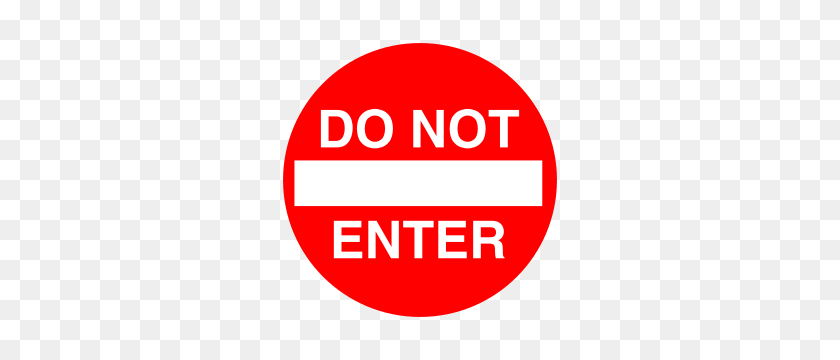 300x300 Clipart - Do Not Enter PNG