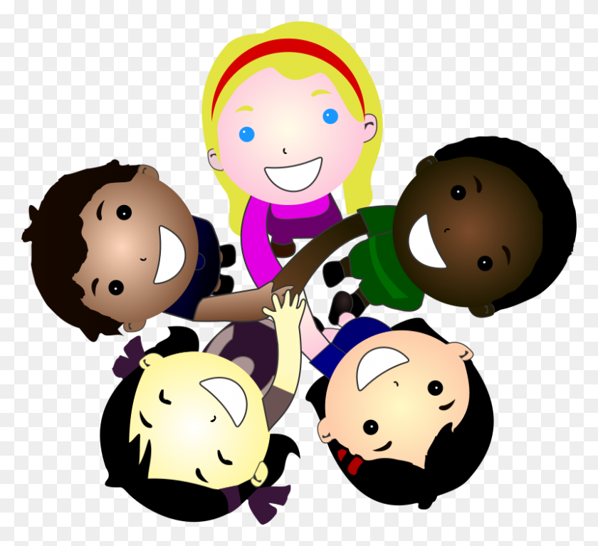 800x726 Clipart - Multicultural Clipart