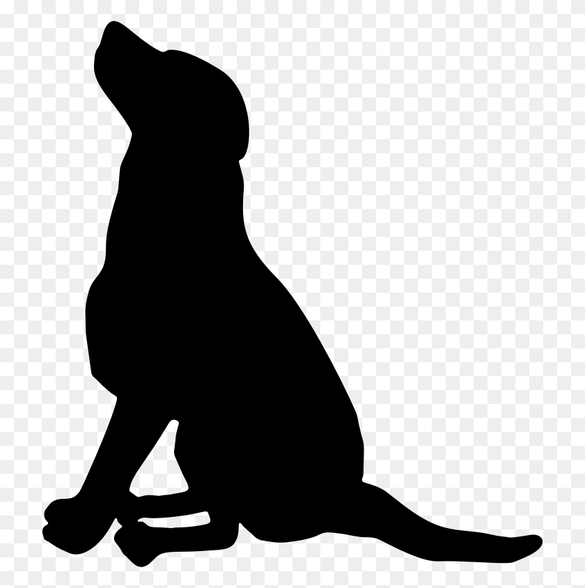720x784 Clipart - Dog Silhouette PNG