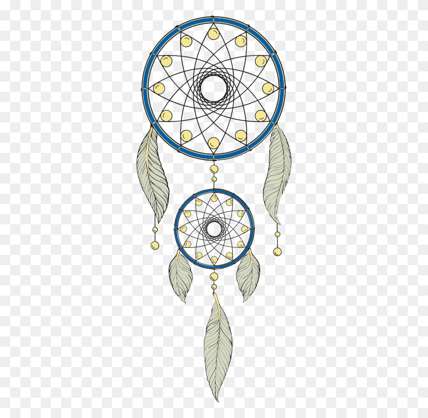 306x760 Clipart - Dream Catcher Clipart