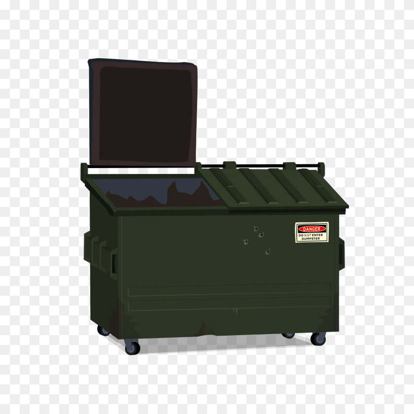 2400x2400 Clipart - Dumpster Clipart