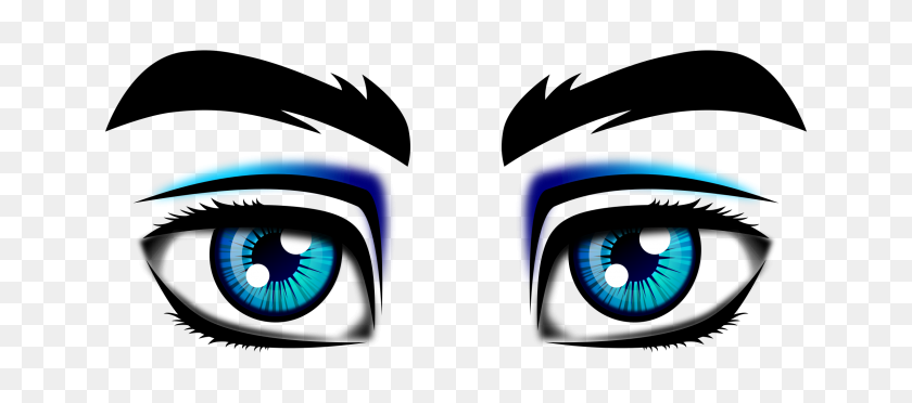 2400x960 Clipart - Eyes Clipart PNG