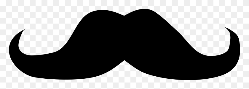 2149x667 Clipart - Mustache Clipart Black And White