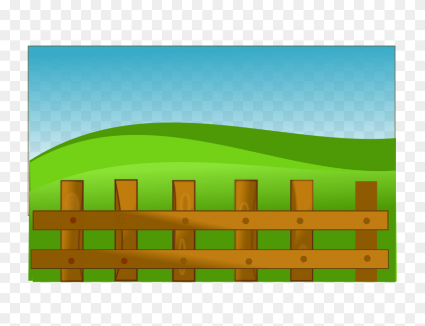 800x600 Clipart - Fence Clipart
