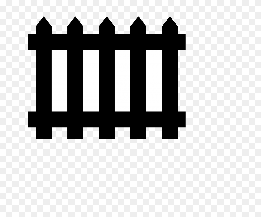 2400x1962 Clipart - Fence Clipart
