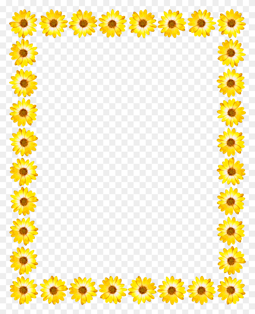 1920x2400 Clipart - Floral Frame PNG