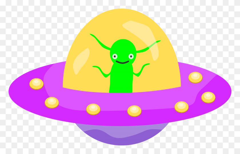 2400x1478 Clipart - Flying Saucer PNG
