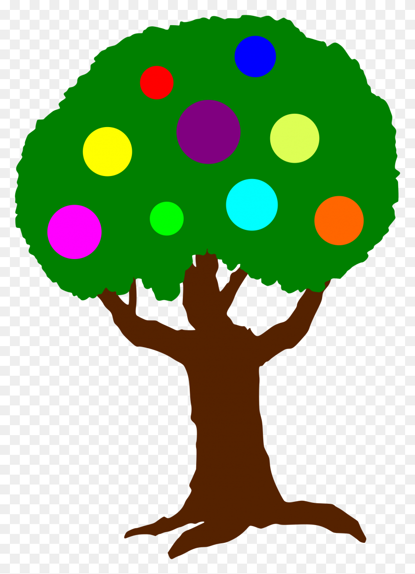1676x2367 Clipart - Fruit Tree Clipart