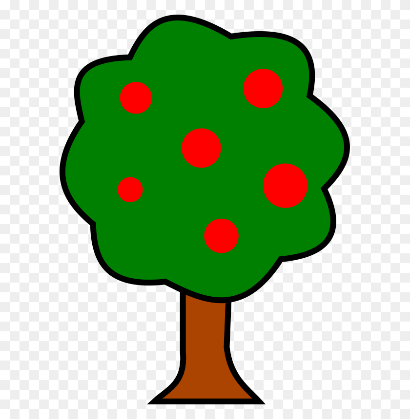 595x800 Clipart - Fruit Tree PNG