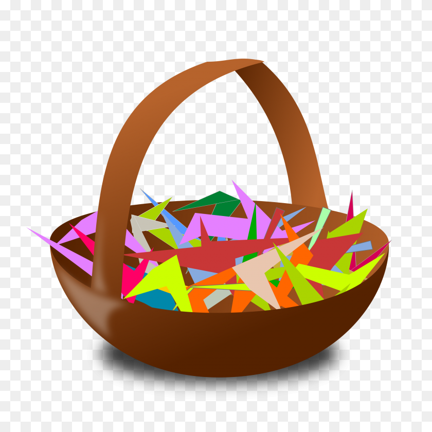 2400x2400 Clipart - Gift Basket Clip Art