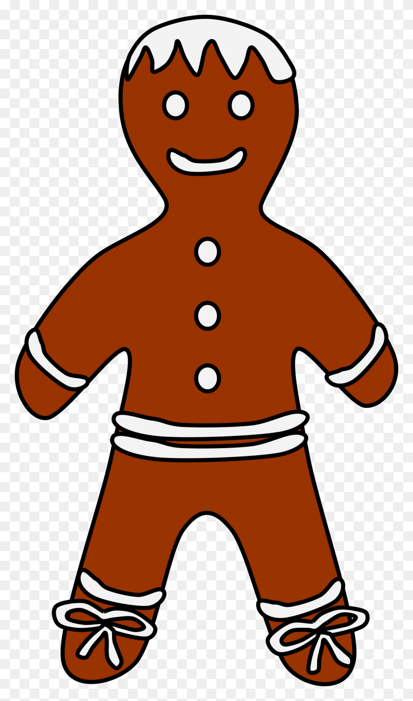 1371x2400 Clipart - Gingerbread Boy Clipart