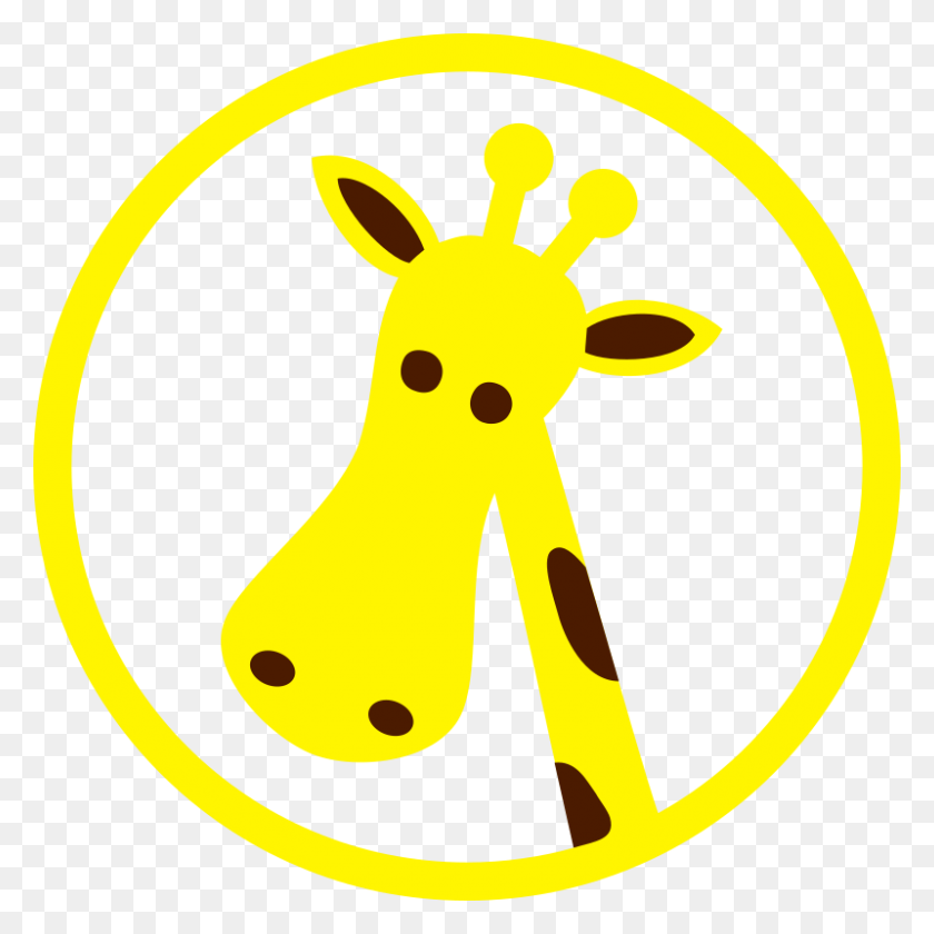 800x800 Clipart - Giraffe Head Clipart